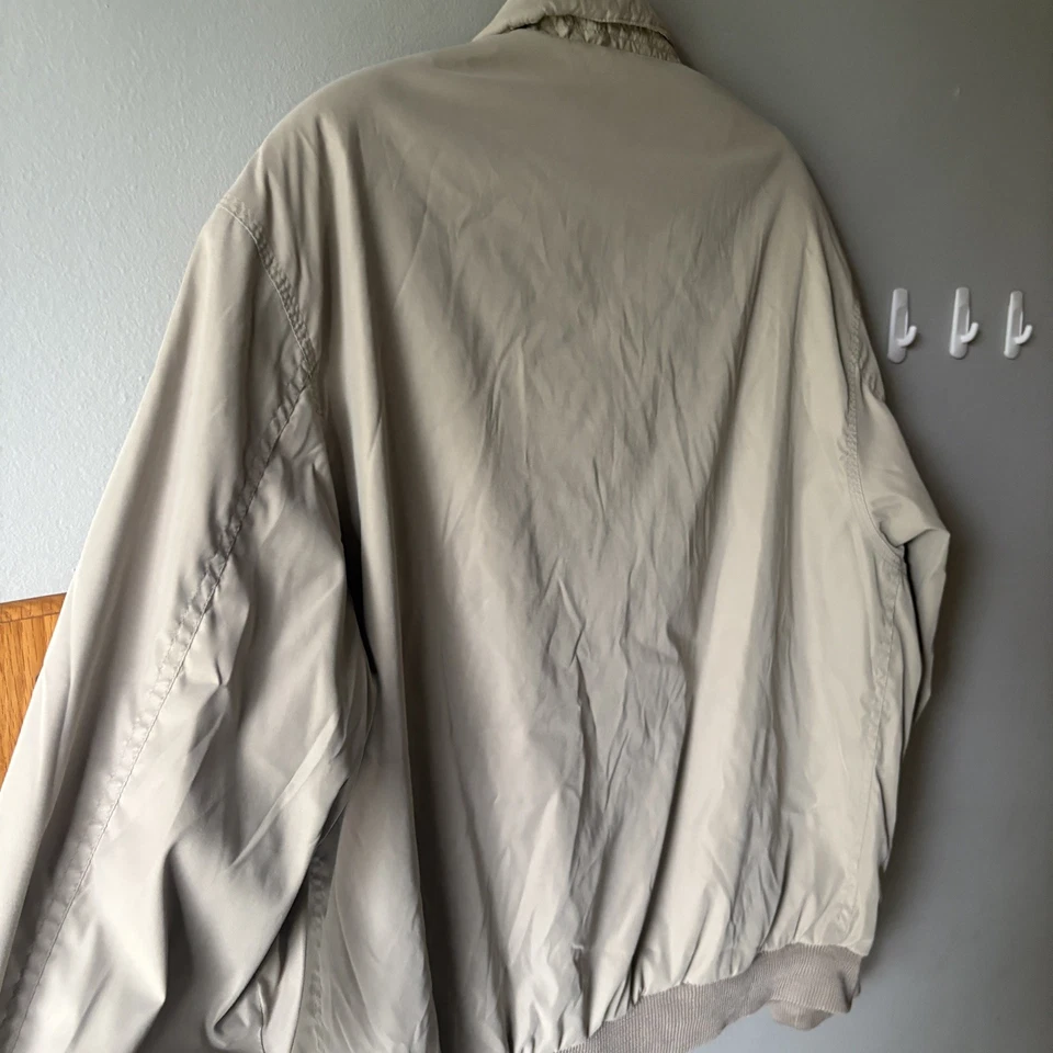 Gary Player Vintage Jacket Men’s Tan Bomber Zip Up Trucker/Outdoor Coat Sz Med - Image 4 of 4