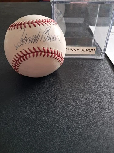 Johnny Bench Signed Baseball Autographed Auto PSA/DNA Reds HOF OMLB