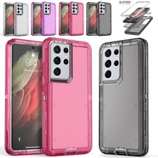 For Samsung Galaxy S21 Ultra S21 Plus Shockproof Rugged Hard Clear Case Cover