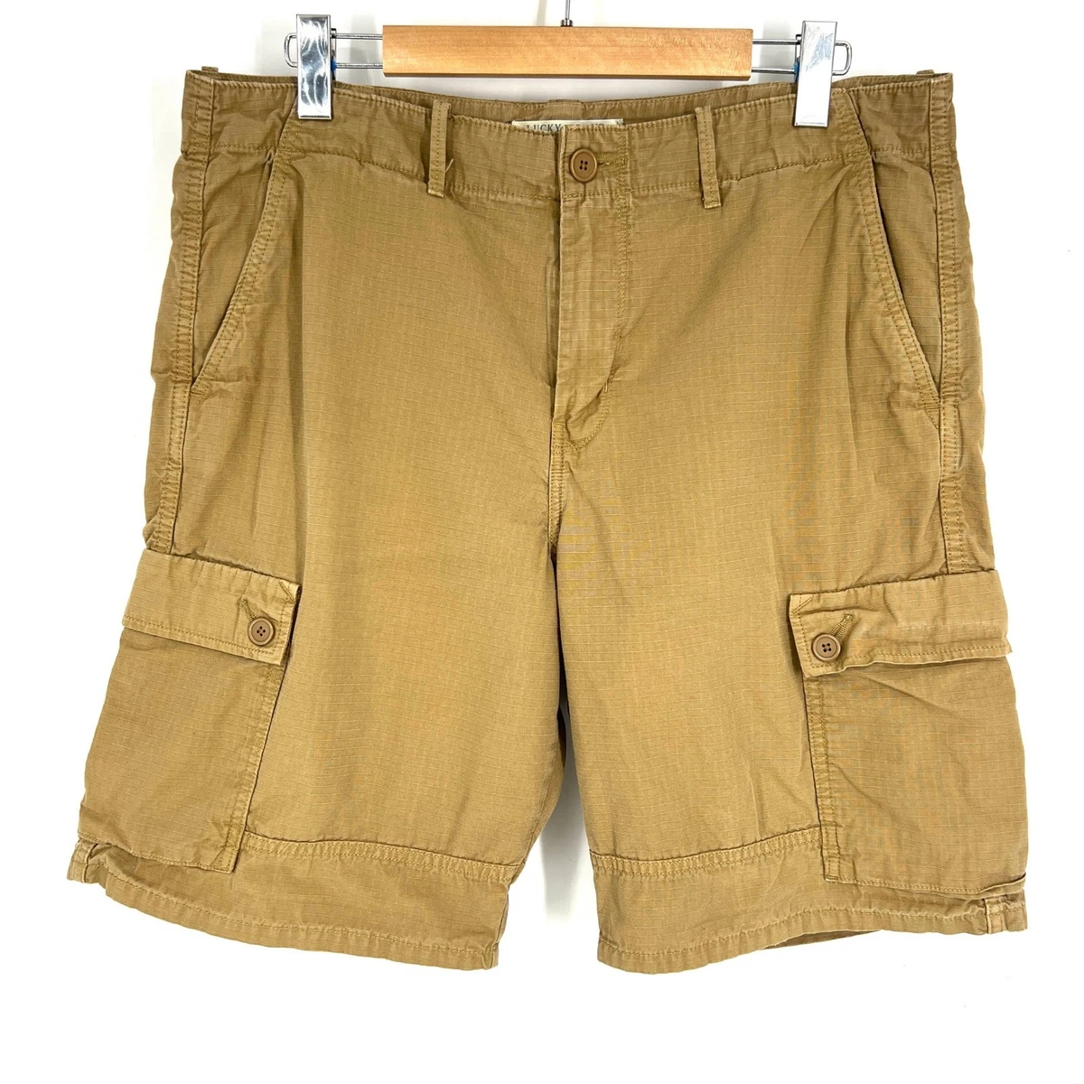 Lucky Brand Men's 9 Stretch Twill Short Pantaloncini, Denim Scuro, 29 Uomo