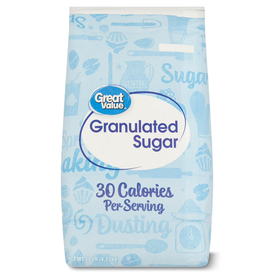 #ad #ad Great Value Granulated Sugar 10 lb Pure White Baking Bulk Supply Free Shipping $4.99