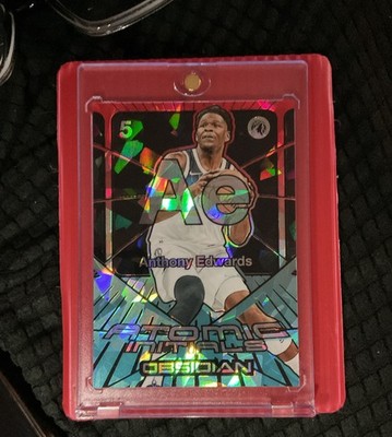 2024-25  Obsidian - Atomic Initials Anthony Edwards #17 Elec Etch Fire & Ice /30