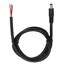2pcs DC Power Pigtails Cable 5.5mm x 2.5mm Male Barrel Plug Connector to Bare...