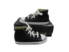 Converse Chuck Taylor All Star Hi Shoes Infant Size 10 Black Sneakers 7J231