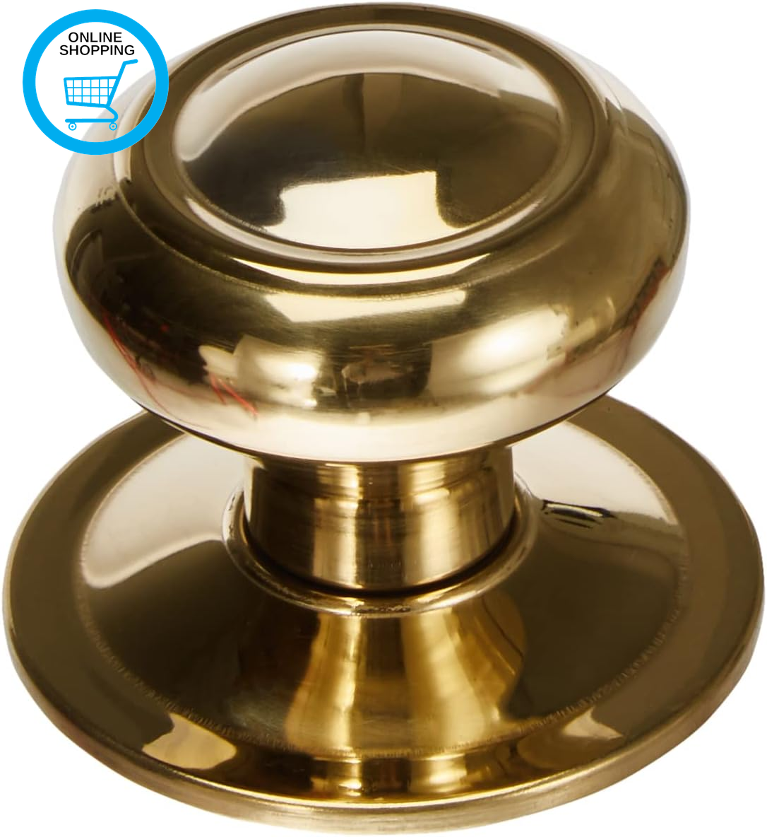 Traditional Style Gold round Entry Door Knob, 0