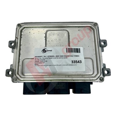 PEUGEOT | DS | CITROEN - EB2F HMZ ENGINE ECU 1199CC 9811545080