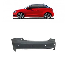 Stoßstange hinten grundiert für Audi A1 (8X) Facelift ab 2015-2018 mit PDC 