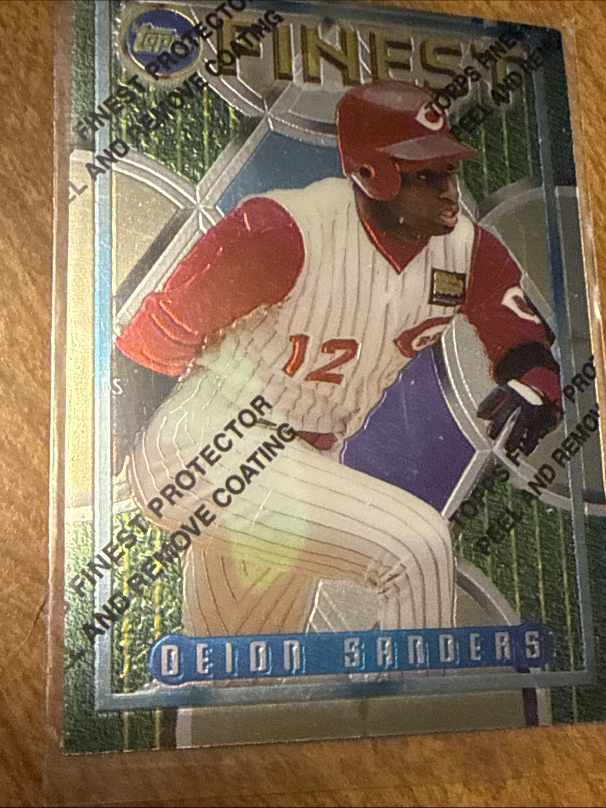 1995 Topps Finest - Deion Sanders #205 Refractor