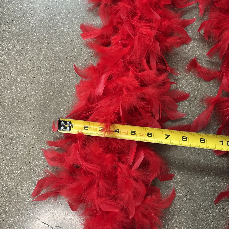 Red Feather Boa one size  NWT - Image 3 of 4