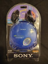 NEW Sony CD Walkman ESPMax D-E350 CD-R/RW Sapphire Blue OEM NOS 2002 SEALED