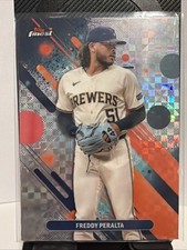 2025 Topps Finest - Common Freddy Peralta #8 Checkerboard Refractor