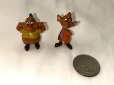 Cinderella Jaq and Gus Mini Figures Plastic 1.5"
