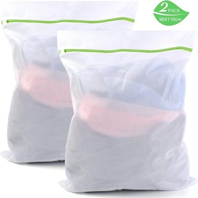 Large Laundry Net with Zipper, Laundry Net for Washing Machine, Pack of 2, 11...