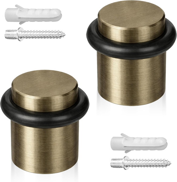 TüRstopper Boden Zum Schrauben 2X TüRaufhalter Edelstahl Ø20X25Mm Door Stopper B-image