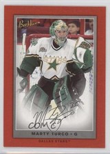 2006-07 Upper Deck Bee Hive Red Facsimile Signature Marty Turco #69 1p0