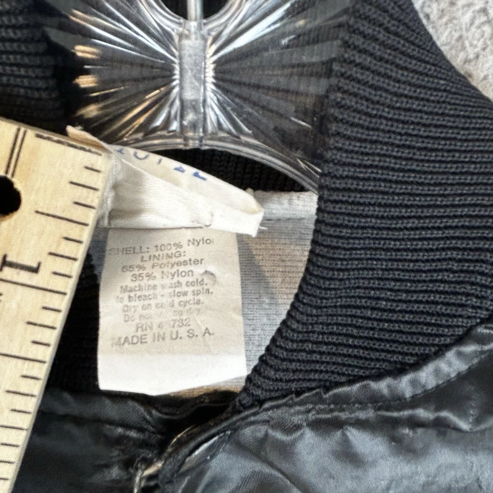 Batman Jacket Kids L/XL Black Satin Bomber Superhero 80s Movie Promo Merch - Image 4 of 4