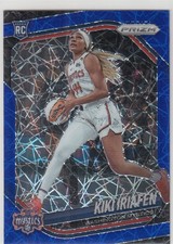2025 Panini Prizm WNBA Parallel Blue Velocity KIKI IRIAFEN RC #72 Mystics