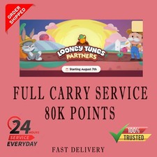 1 SLOT LOONEY TUNES Partners Events Monopoly Go 24 Hours Full Carry 80k Point
