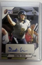 2021 Leaf Pro Set College - Autographs Dustin Crum #PS-DC1 Auto RC