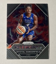 2021 Panini Prizm WNBA Crystal Dangerfield Fireworks RC #2 Minnesota Lynx