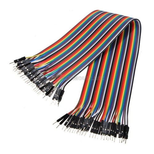40PCS Dupont Wire Jumper Cables 20cm 2.54MM Bad to Male 1P-1P For Arduino NEW- - Picture 1 of 5