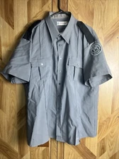 Vtg Michigan Dept of Corrections No Name Shirt Uniform 2X - 3X MDOC