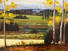 Summer field landscape 24 x 36” oil on canvas — photo 2