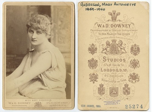 Trent Tile - c1883 - Mary Anderson "Parthenia" - Antique Majolica Portrait 10x13 - Bild 20 von 23
