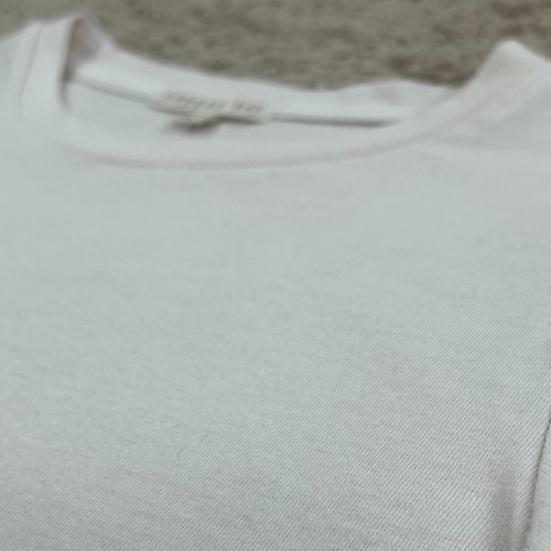 COPPER KEY Ivory Long-Sleeve Basic Knit Crew Neck T-Shirt Girls M Lightweight - Picture 7 of 20
