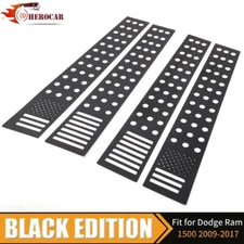 Car US Flag Door Window B Pillar Post Trim For Dodge Ram 1500 2500 3500 2011-18