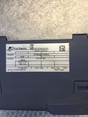 FRENIC-MINI Inverter FUJI FRN3.7C2S-2J US Free TAX | eBay