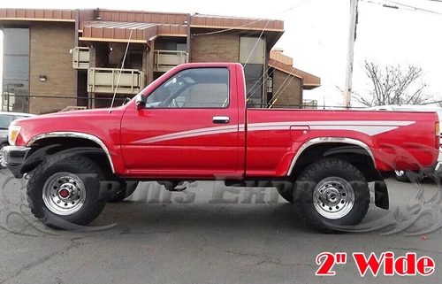 for:1989-1995 Toyota Pickup 4X4 ONLY Stainless Lip Wheel Well Fender Trim 2" 4Pc