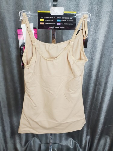 Maidenform Firm Cami Top Solutions BIEGE Shapes Size S NWT Style #FL3266 - Picture 9 of 9