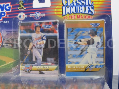 Starting LineUp MLB 1999 Series Angels Darin Erstad & Braves David Justice Nuevo en paquete - Imagen 3 de 5