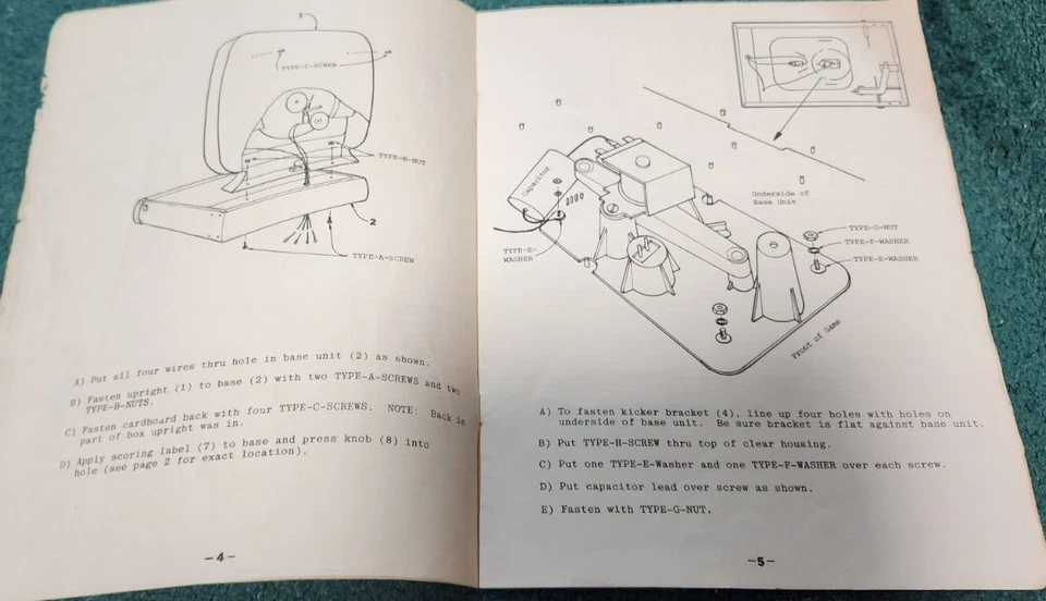Wolverine 1200 Pinball Game Owners Manual & Assembly Instructions Model 8120080 - Image 3 of 4