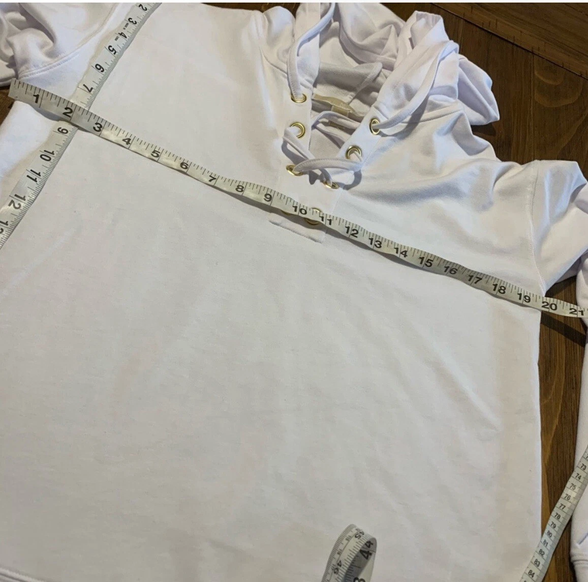 Camicia Michael by Michael Kors con cappuccio panna taglia S