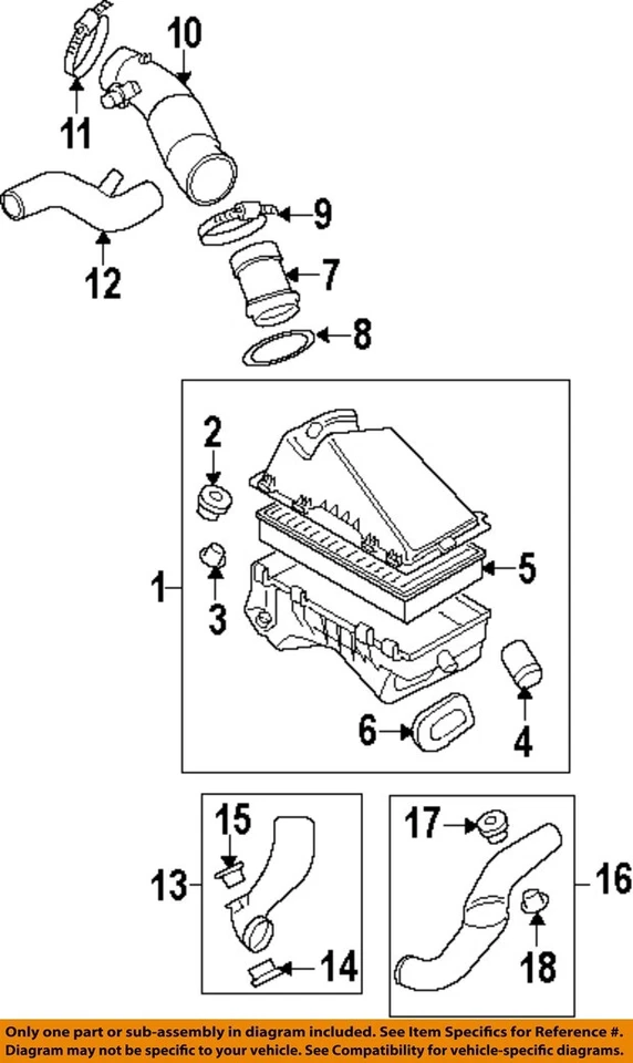 Conjunto de filtro de aire usado se adapta a: Volkswagen Beetle 2006 2,5 grado A Foto 3 de 4