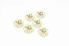 Vintage 1954 Ohio Art Tin-Litho Toy Small Plates From Tea Set "Country Charm"