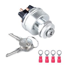Ignition Switch wtih 2 Keys 12V 4-Position Universal Ignition Key Switch for ...
