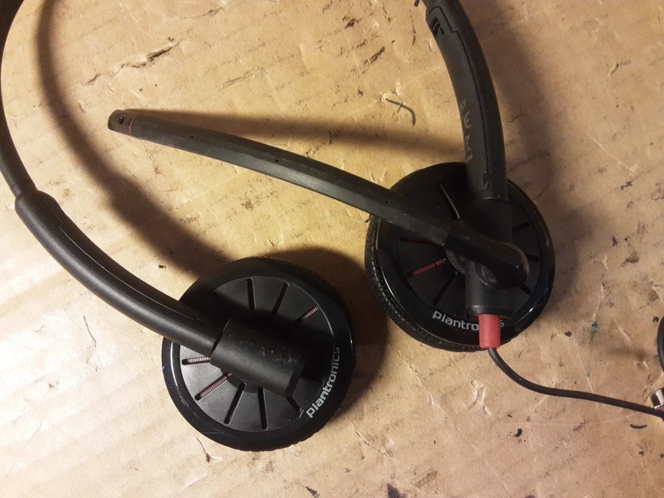 Plantronics Blackwire 300 DA Series 325T Stereo USB Plug Headset In Pouch READ - Image 3 of 4