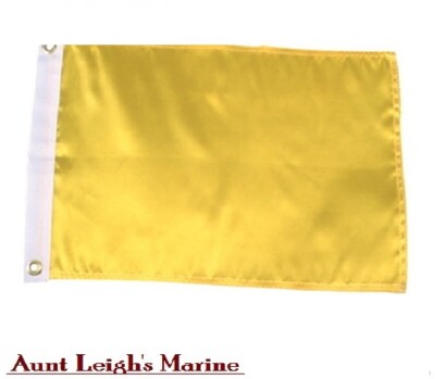 Seachoice Marine Solid Yellow Port Clearance Quarantine Boat Flag 12 x 18 Nylon