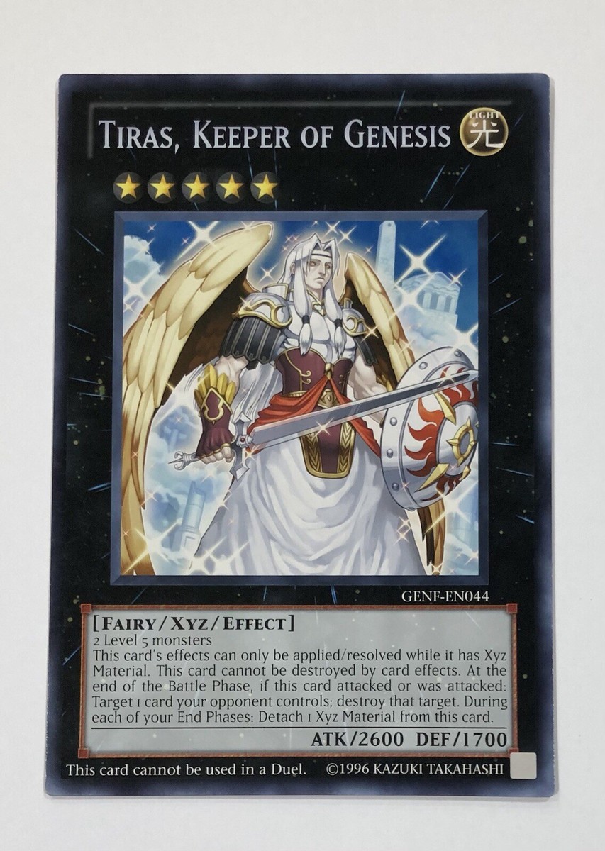YUGIOH Jumbo Oversized Promo Card TIRAS, KEEPER OF GENESIS GENF