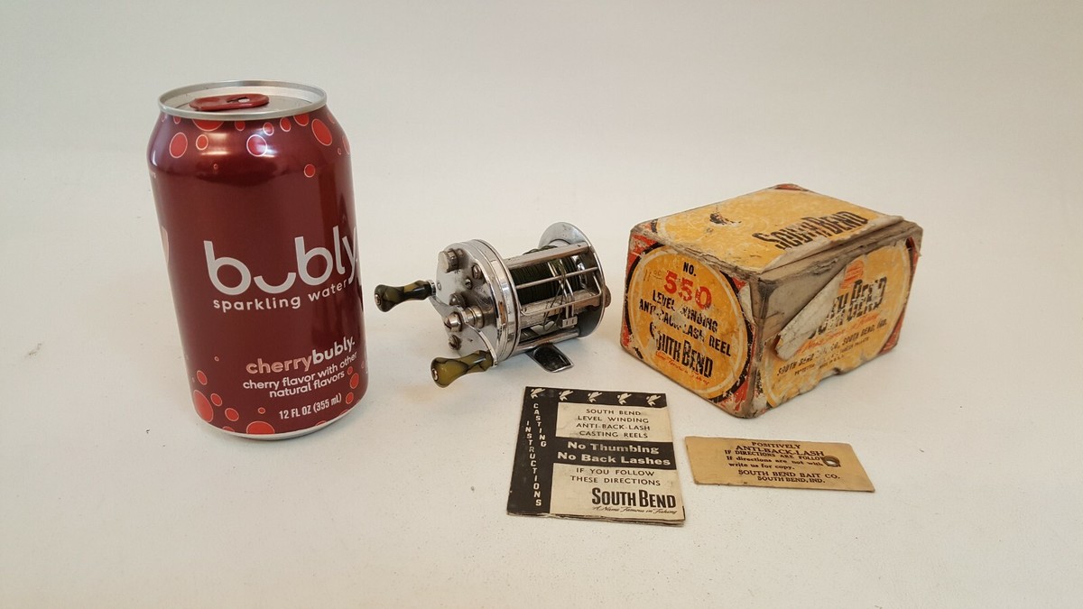 VTG SOUTH BEND 550 REEL MODEL G ANTI BACK LASH IN ORIGINAL