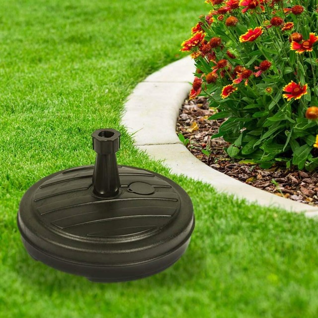 Eda 7202687 Koopman Garden Plastic Umbrella Base Stand Grey for sale