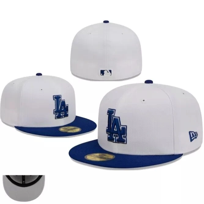 New Mens Los Angeles Dodgers Baseball Cap Era Hat Sun hat 59FIFTY Fitted Hat - Image 3 of 4