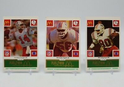 1986 McDonald's New England Patriots Football Card Set – Complete, Mint Condition 7 thumbnail image