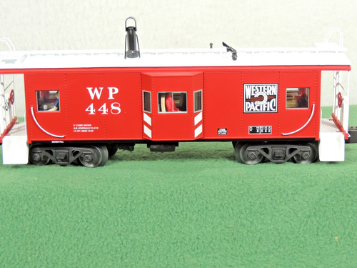 LIONEL WESTERN PACIFIC RED BAY WINDOW STYLE CABOOSE 6-17655 O SCALE 3 R NIB - Picture 7 of 13
