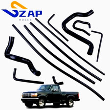 Manguera de refrigerante de radiador de silicona para 88-94 Ford F150 F250 F350 Bronco 5,0 L 5,8 L V8