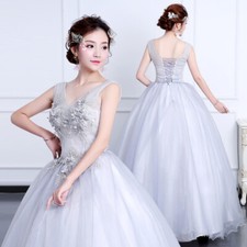NEW Evening Formal Party Ball Gown Prom Bridesmaid Princess Showing Dress SMFS51