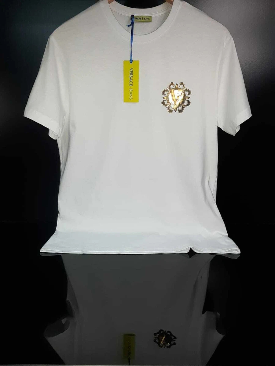 Versace shirt clearance white and gold